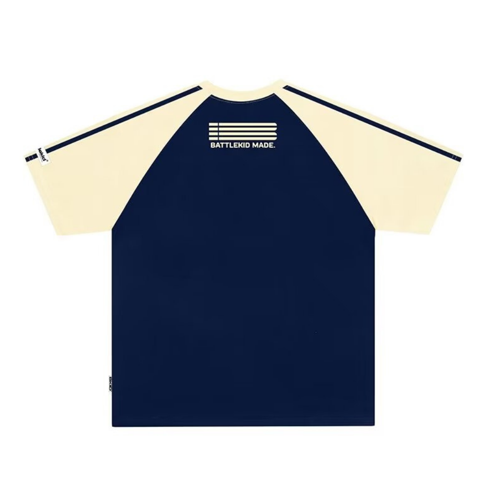 American Couple Contrast Embroidered T-shirt