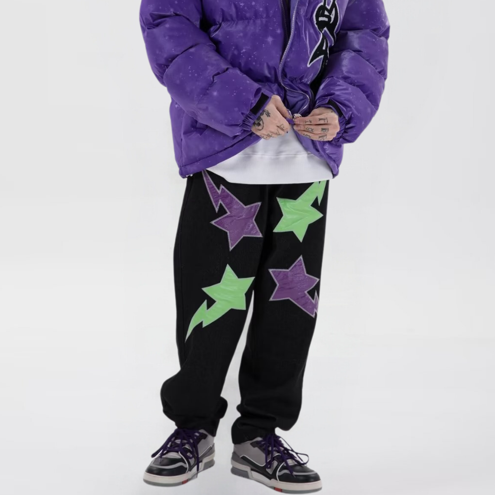 DF| Hip Hop Star Patches Jeans