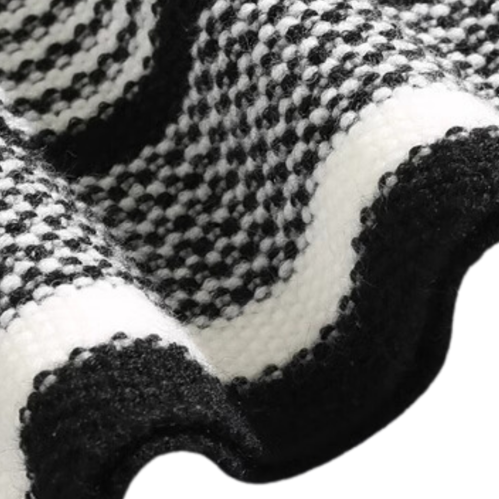 Arctic Fleece Striped Knitted Vest