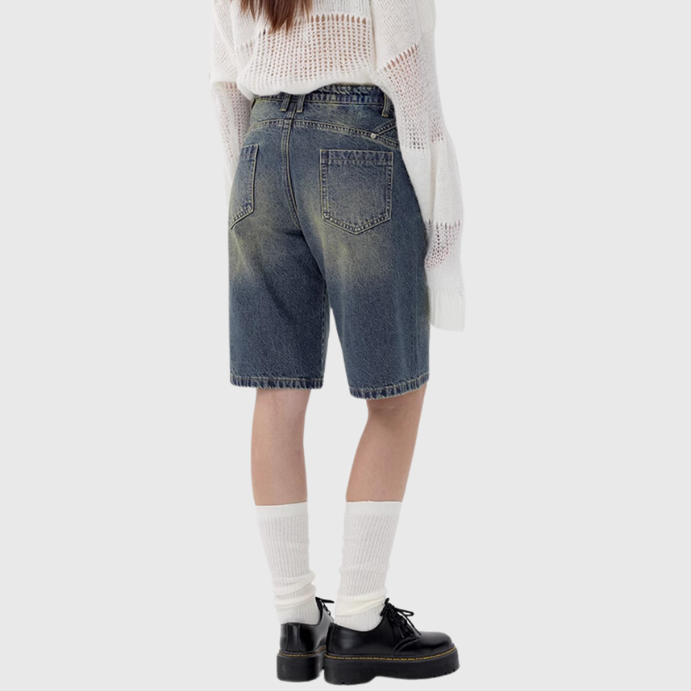 Women's Retro Distressed Jorts