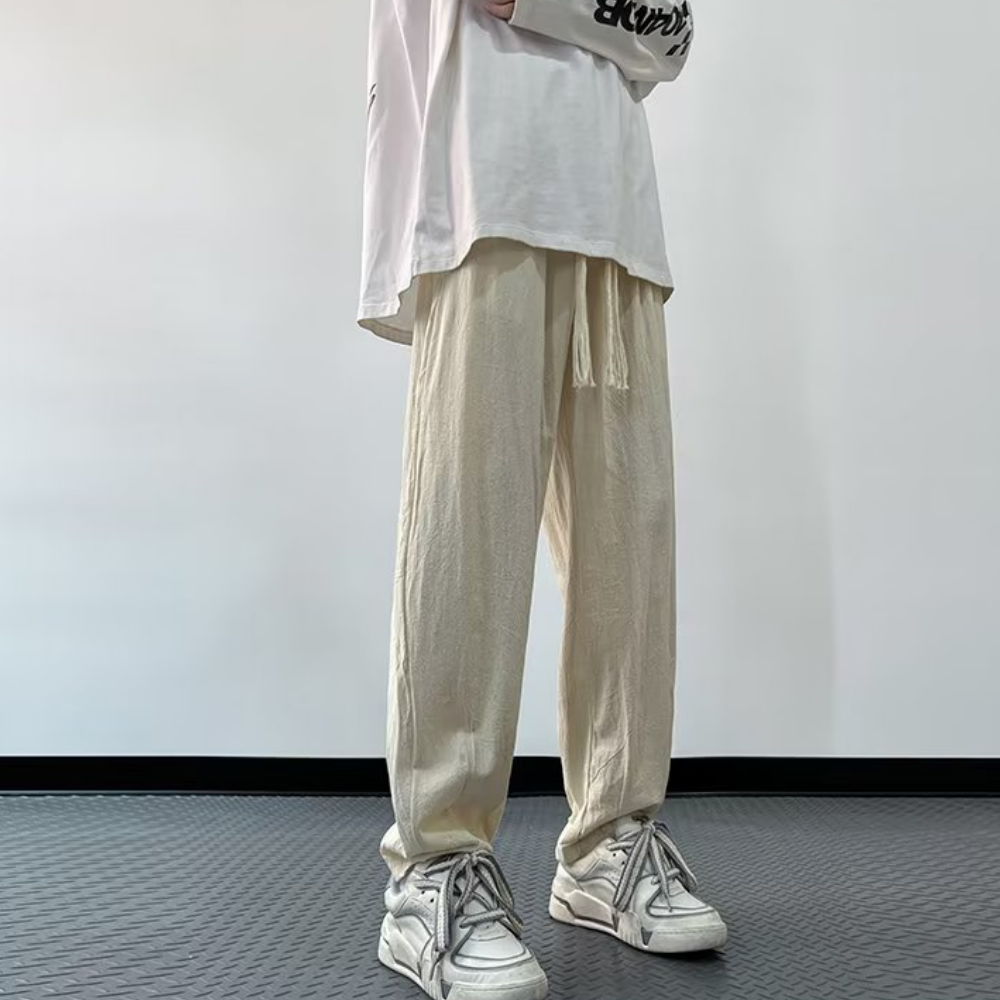 Japanese Solid Color Loose Sweatpants