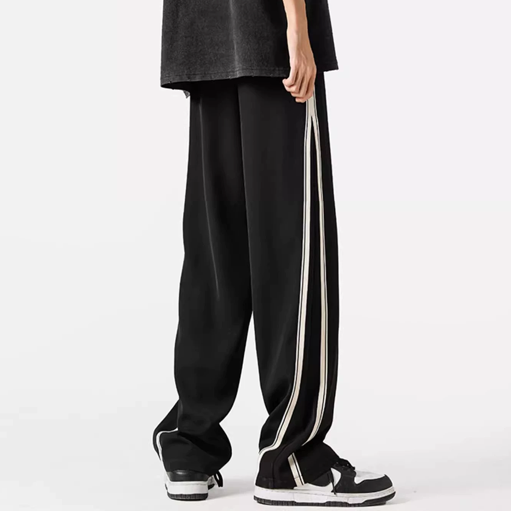 Casual Straight Side Stripes With Drapey Feel Sweatpants