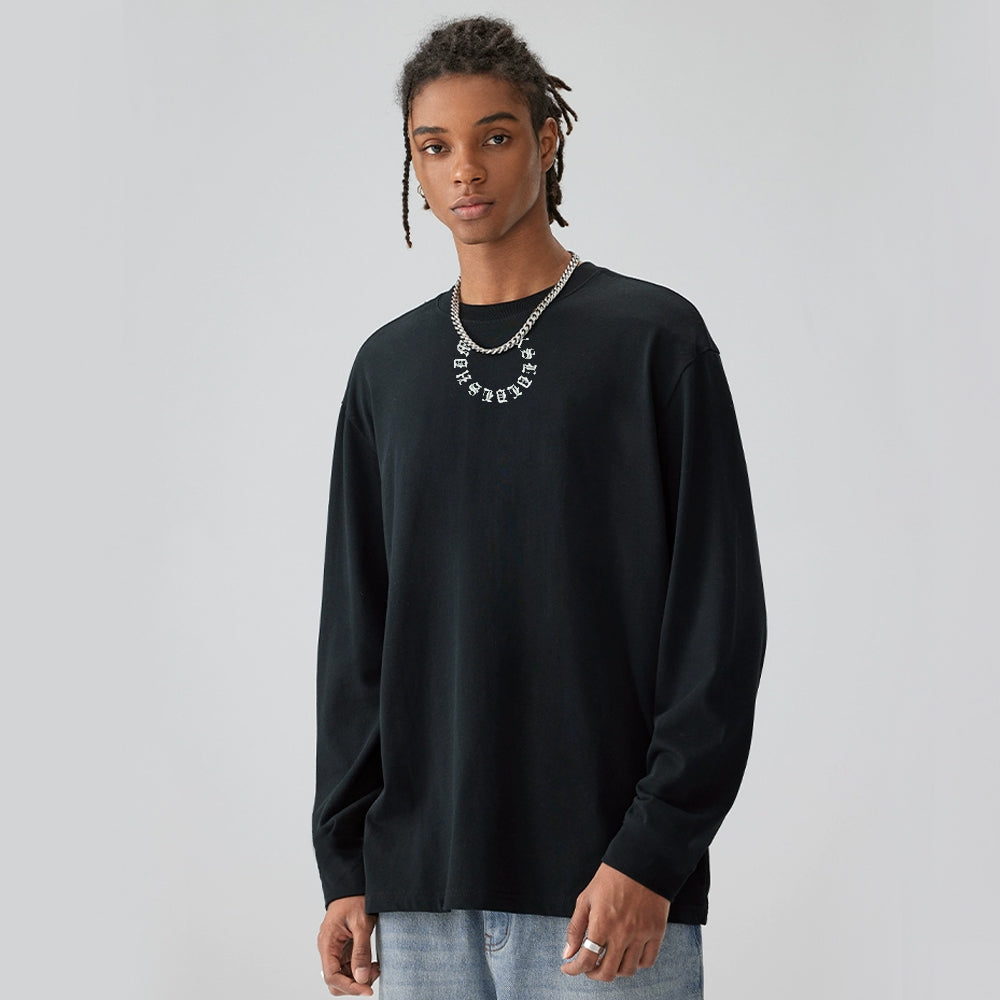 High Street Letter Graphic Long Sleeve Shirt