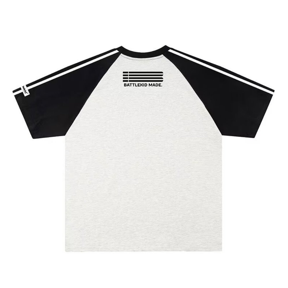 American Couple Contrast Embroidered T-shirt