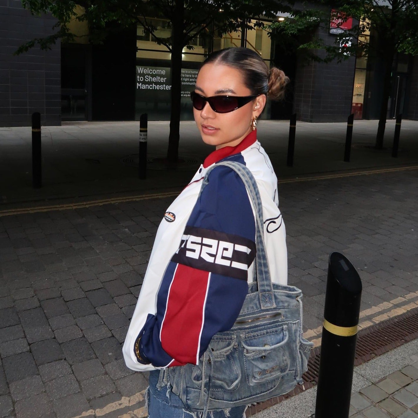 Vintage High Street Racing Baseball Jacket