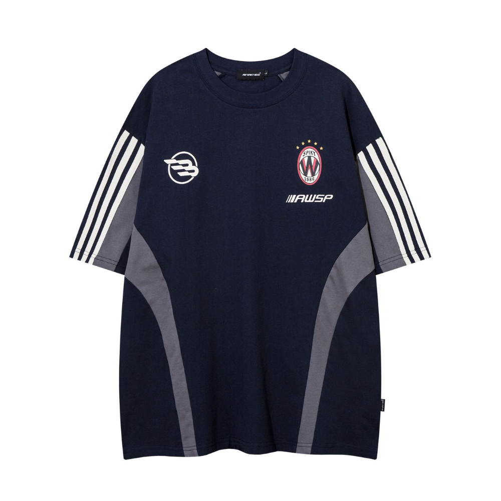 Street Color Block Cotton T-Shirt