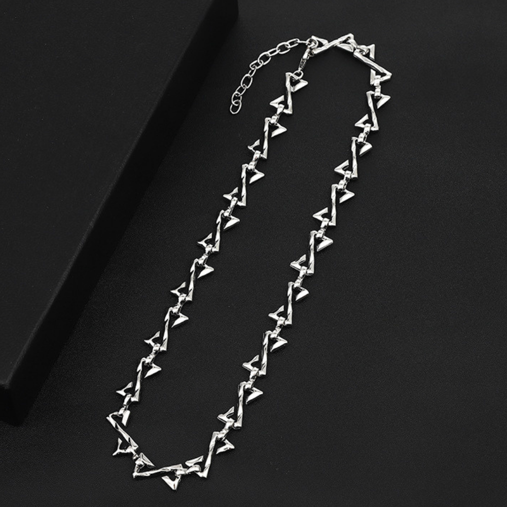 Z Letter Patchwork Necklace