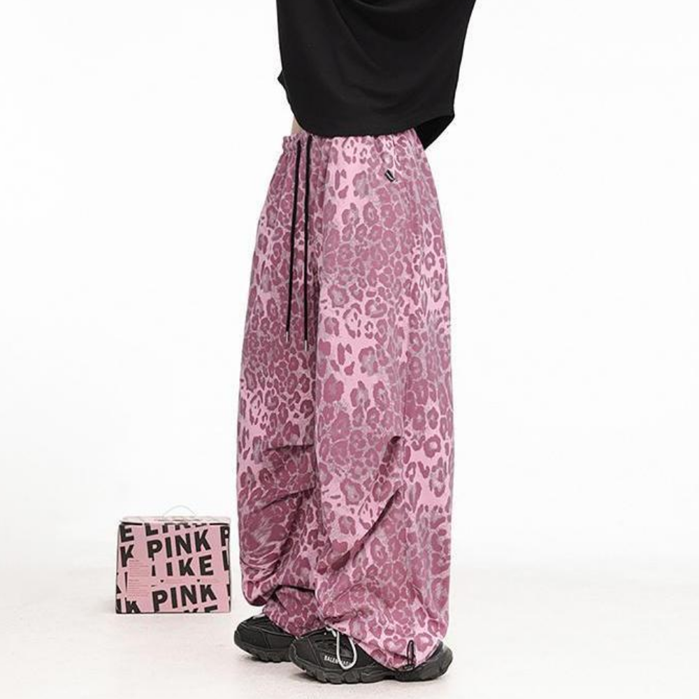 Pink Leopard Sweatpants