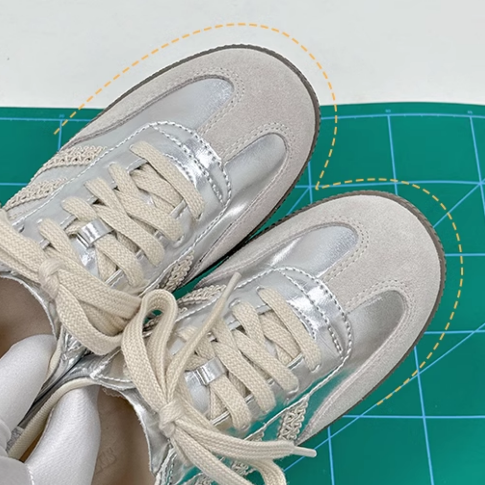 Women's Street Lace Spliced Casual Shoes