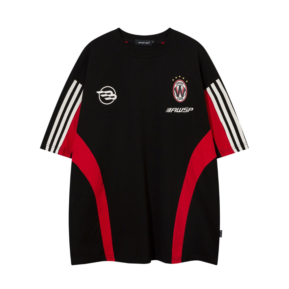 Street Color Block Cotton T-Shirt