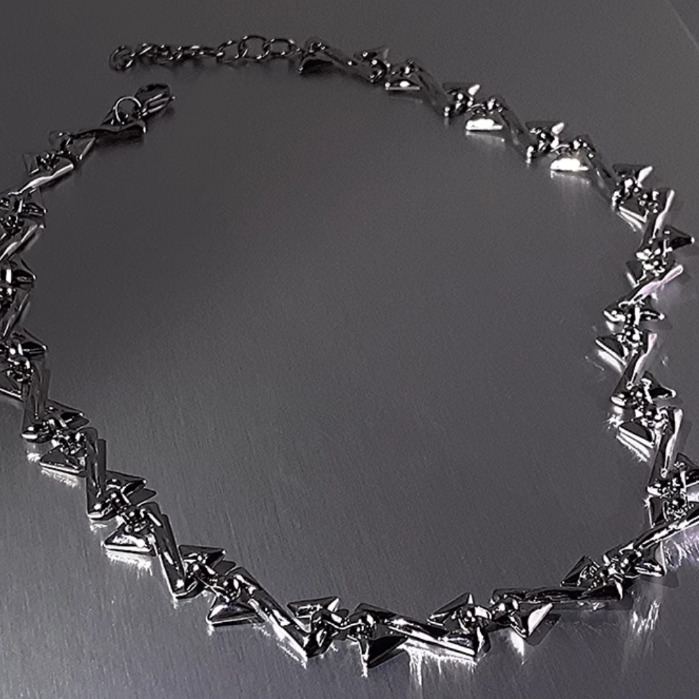 Z Letter Patchwork Necklace