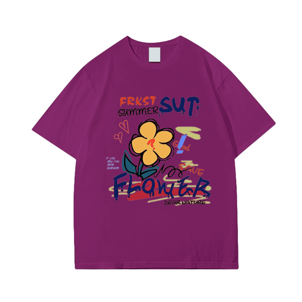 Chic Doodle Flowers T-Shirt