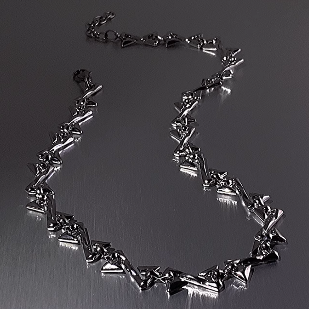 Z Letter Patchwork Necklace