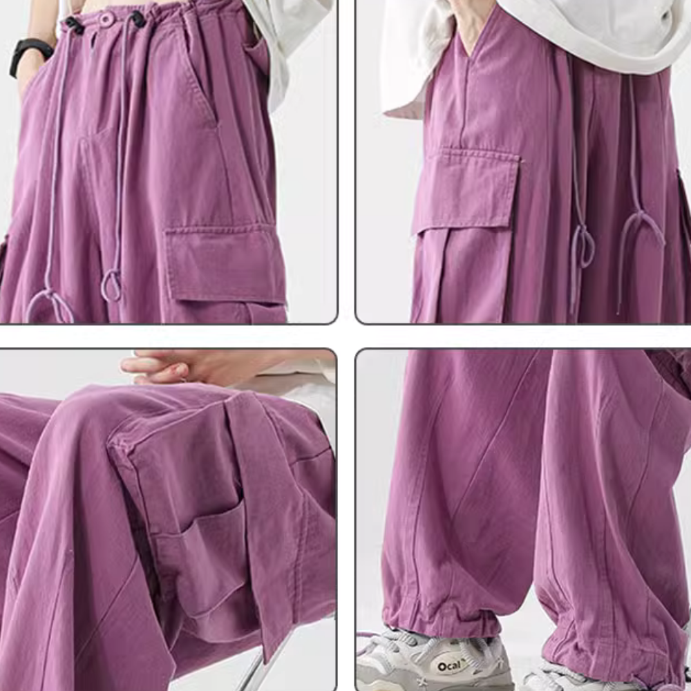 Bright-Colored Leggings Cargo Pants