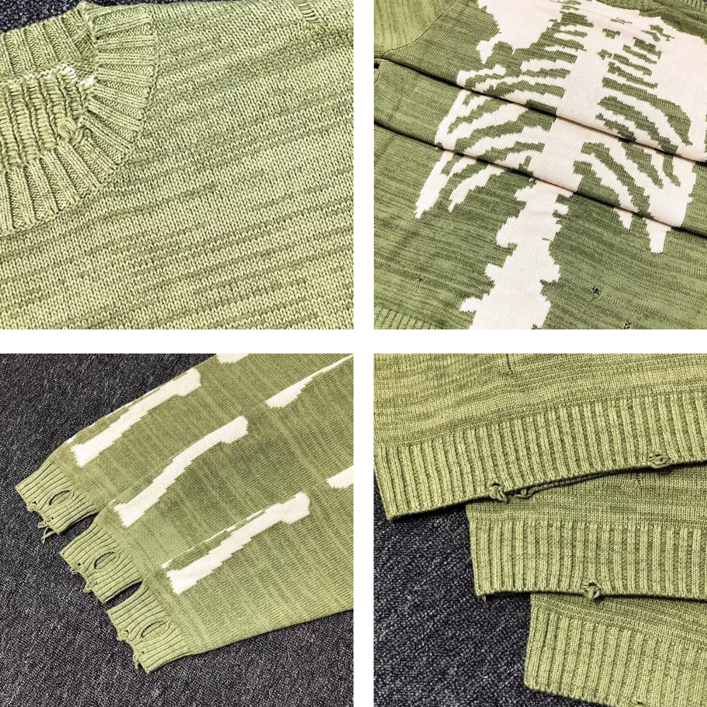 OOC' Street Solid Bone Knit Sweater