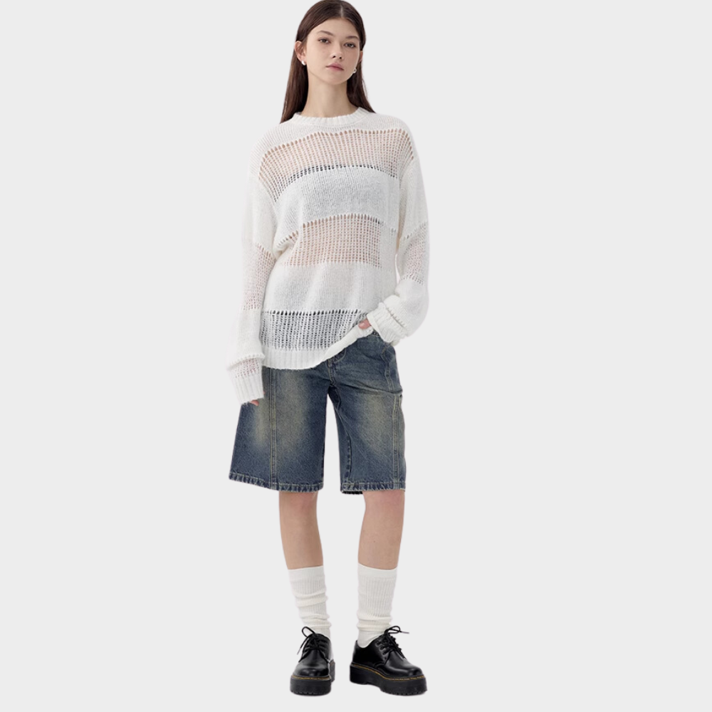 Women's Retro Distressed Jorts