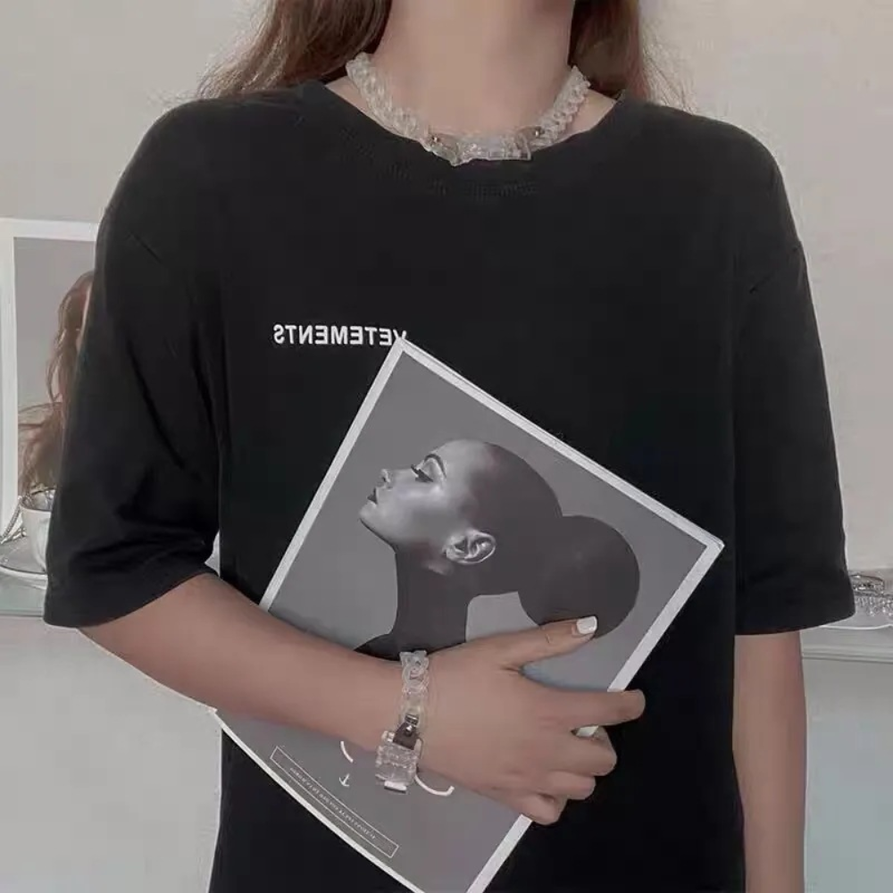 Punck Clear Acrylic Necklace & Bracelet