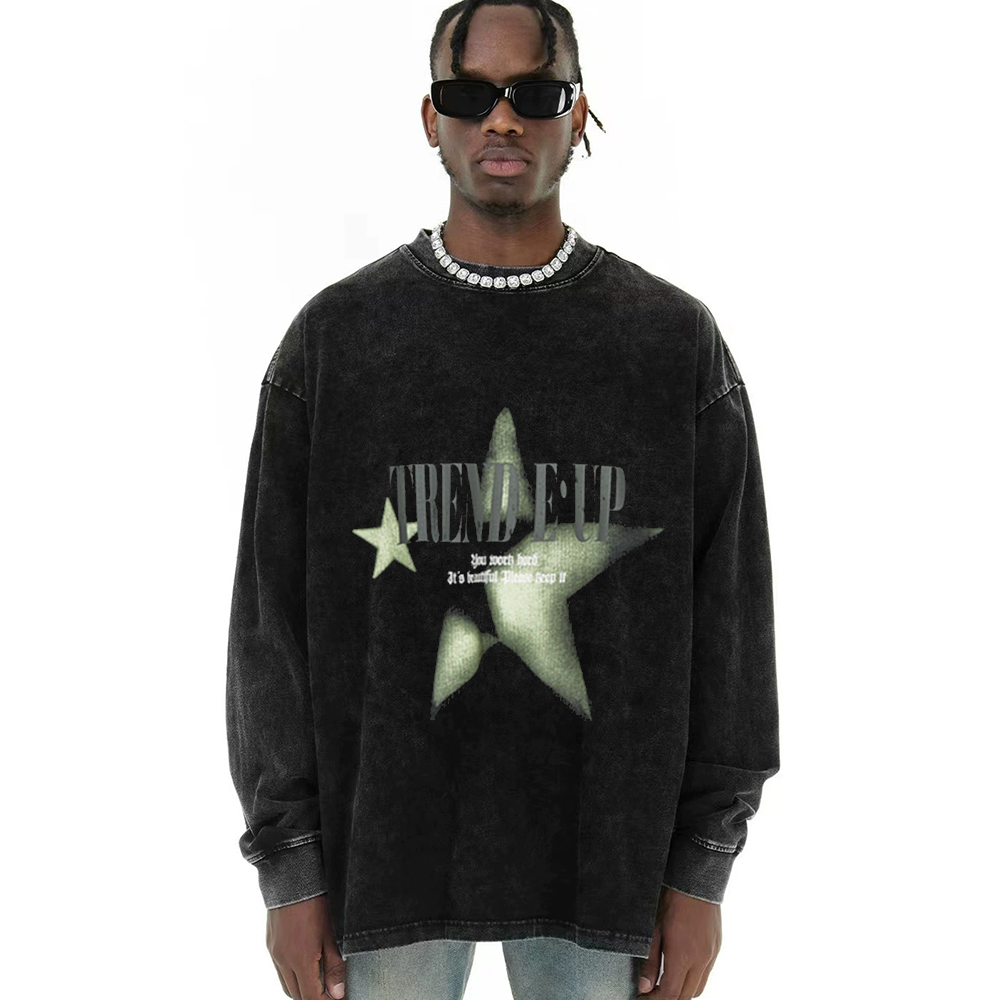 Star Letters Shadow Long-Sleeve Shirt
