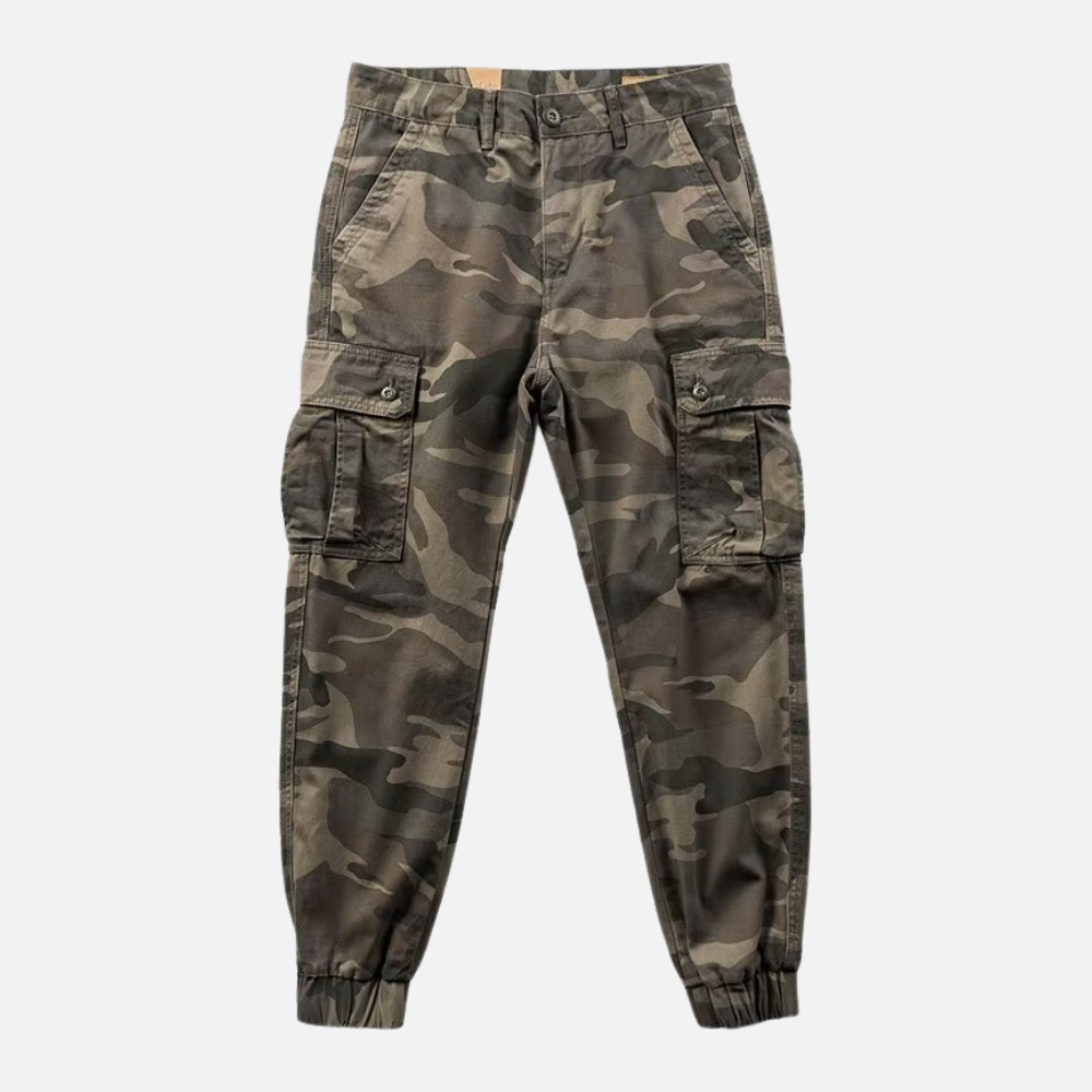 Retro Camouflage Cargo Pants