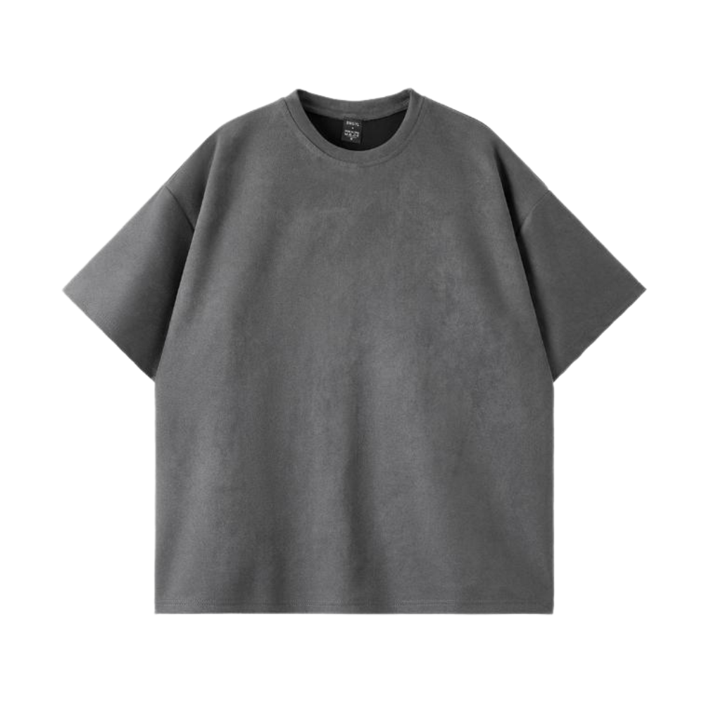 Heavy Solid Suede T-Shirt