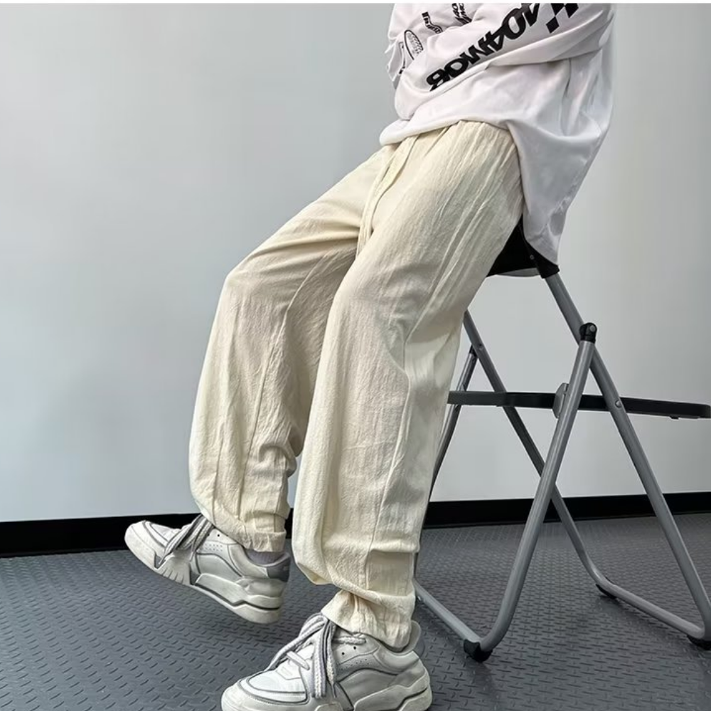 Japanese Solid Color Loose Sweatpants