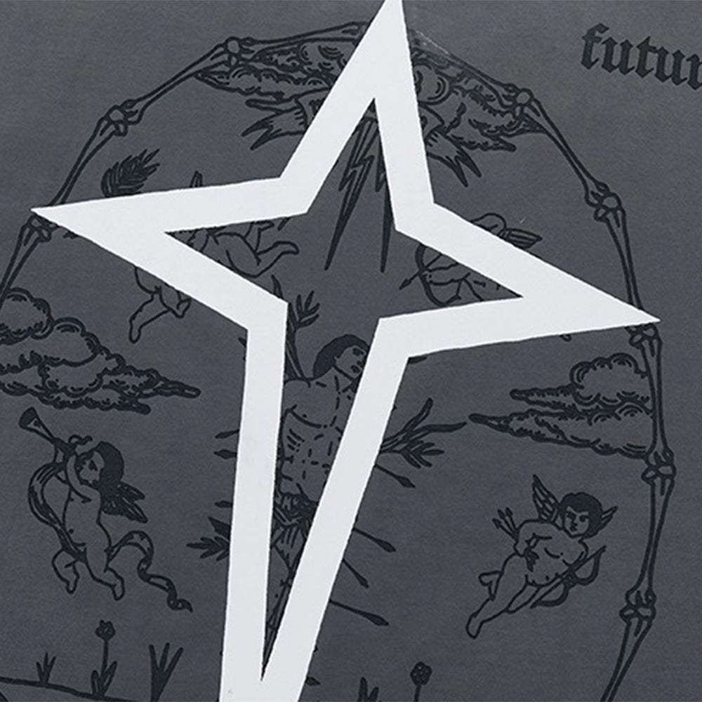 🔥Past Future | Star Angel Print T-shirt