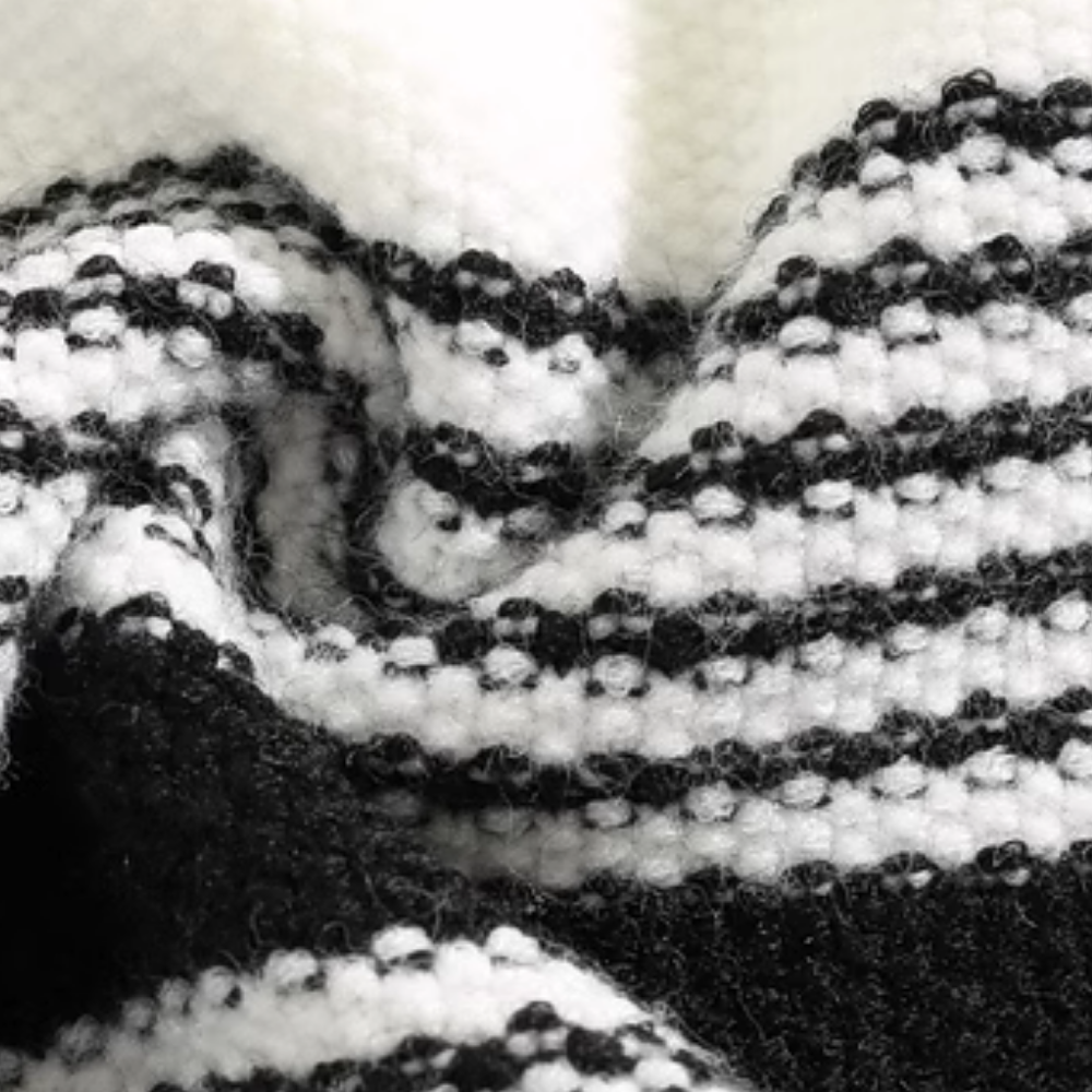 Arctic Fleece Striped Knitted Vest