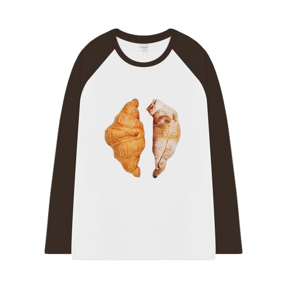 Croissant Cat Long Sleeve Shirt