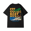 Street Philanthropist Summer Vacation Trends ins Short Sleeves
