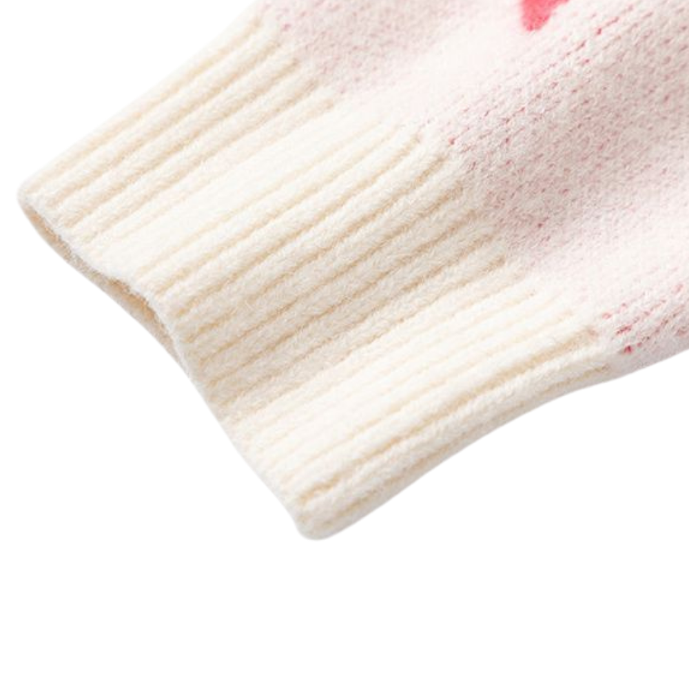 Street Zipper Graffiti Knitted Sweater