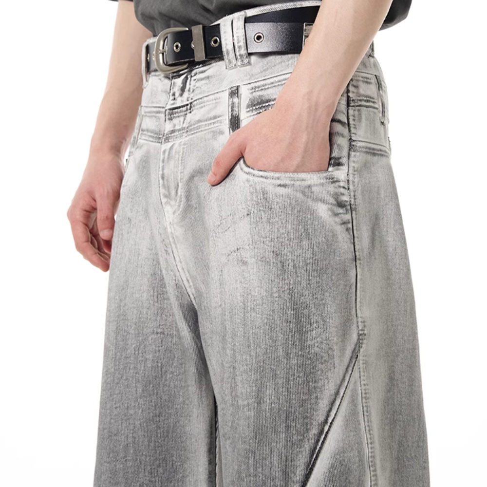 DF |Designer Pencil Stained Jeans