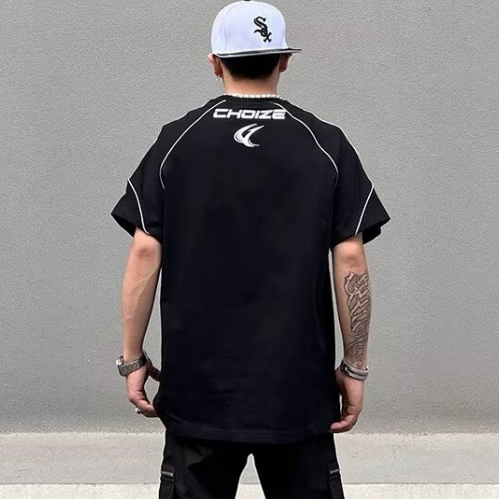 Street Racing Stripe Suede T-Shirt