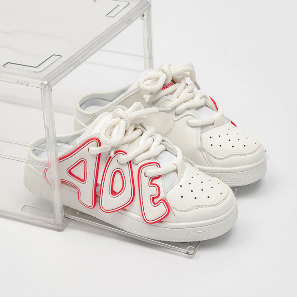 High Street Lettered Half Slip Shoes