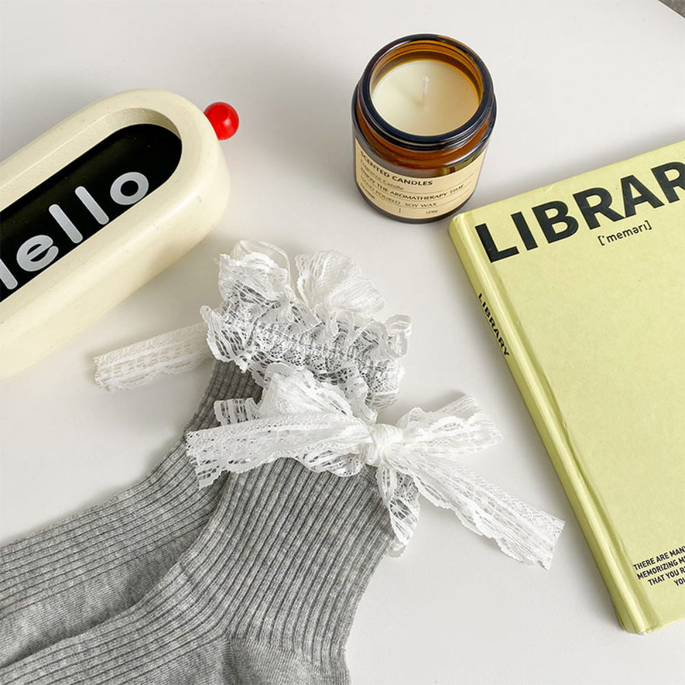 Lace Butterfly Socks