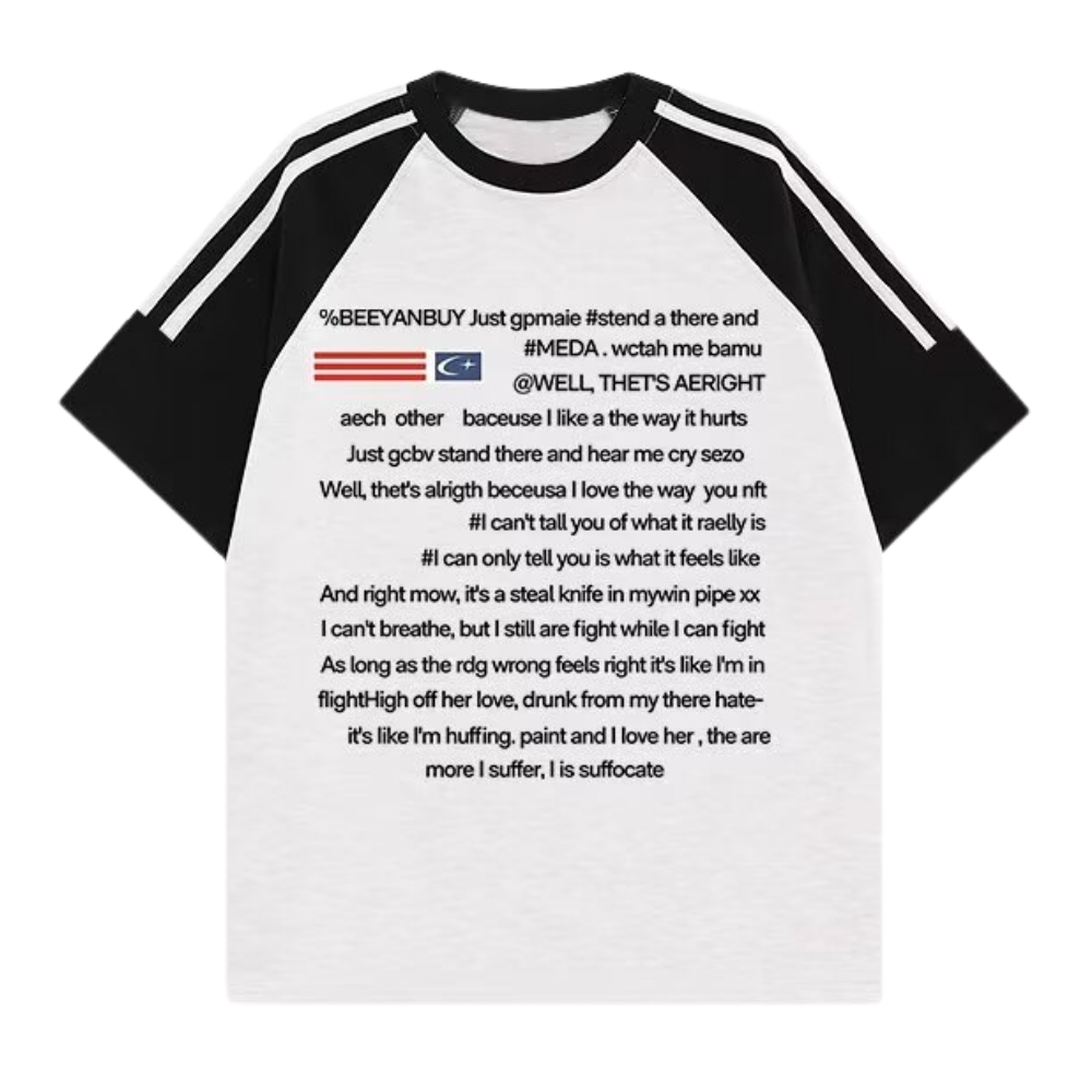 American Heavy Raglan Letter T-shirt