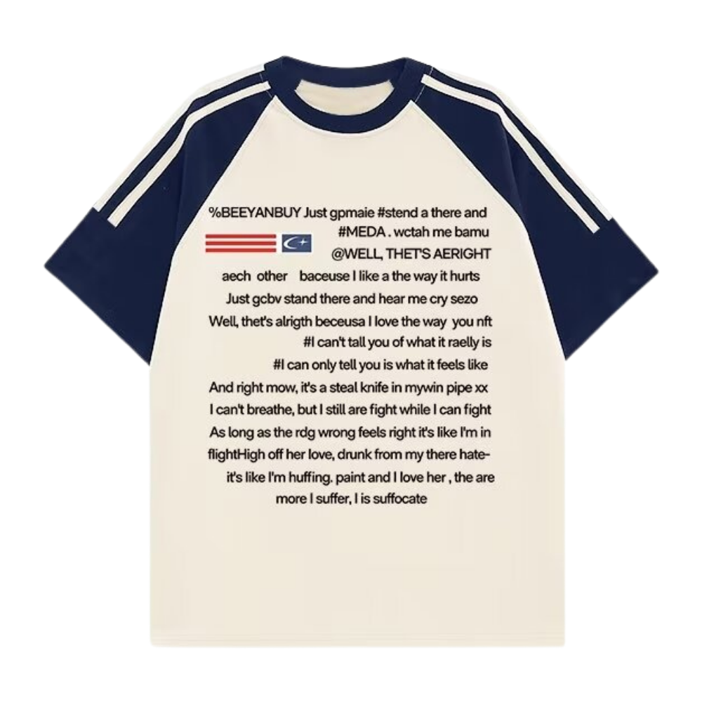 American Heavy Raglan Letter T-shirt