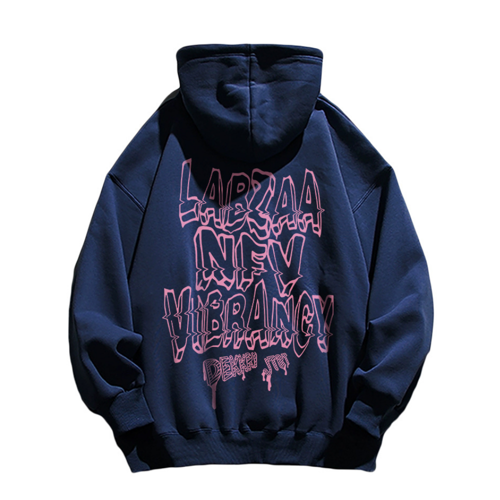 3D Letters Print Hoodie