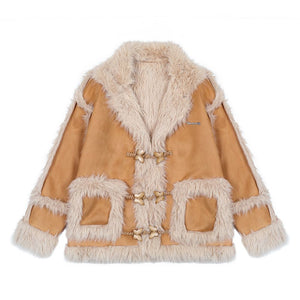 【NOW TREND】 Fur Collar Pocket Coat