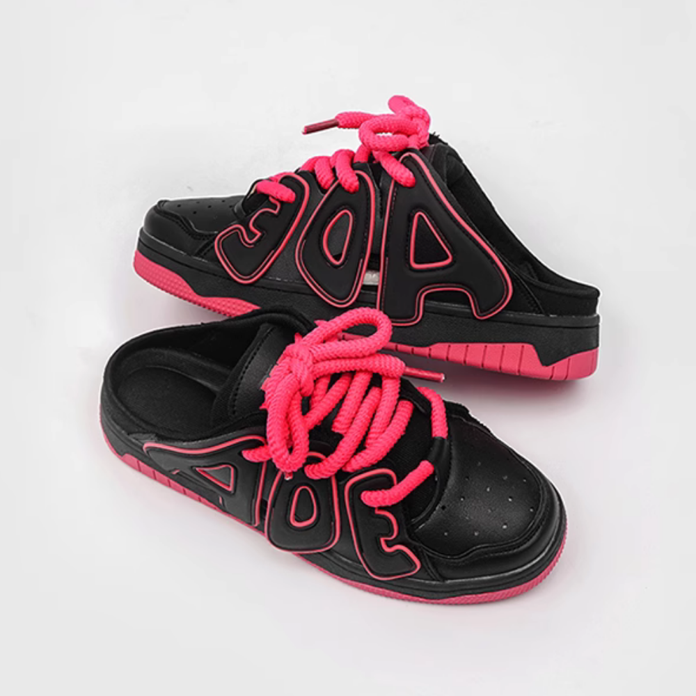 High Street Lettered Half Slip Shoes