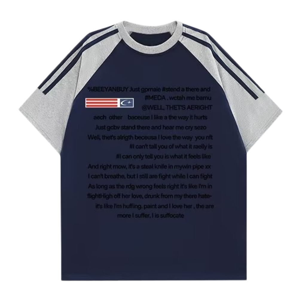 American Heavy Raglan Letter T-shirt