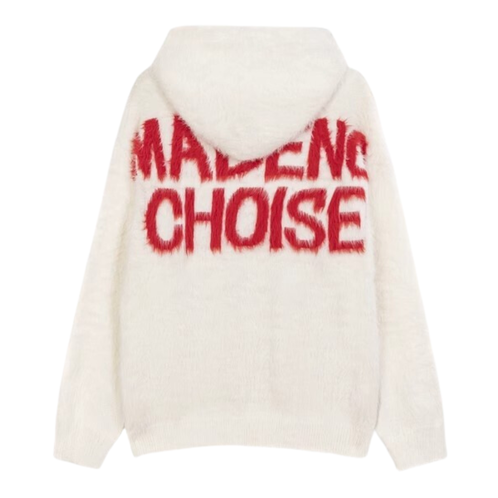 OOC' Vintage Loose Lettering Hooded Sweater