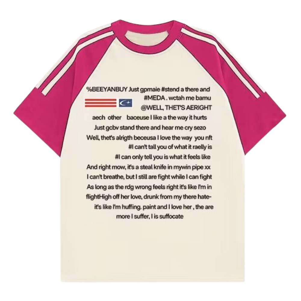 American Heavy Raglan Letter T-shirt