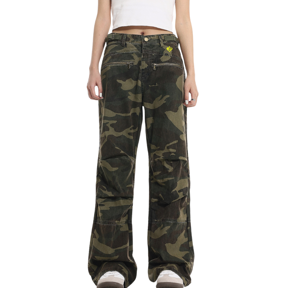 DF|Camo Zip Pockets Jeans