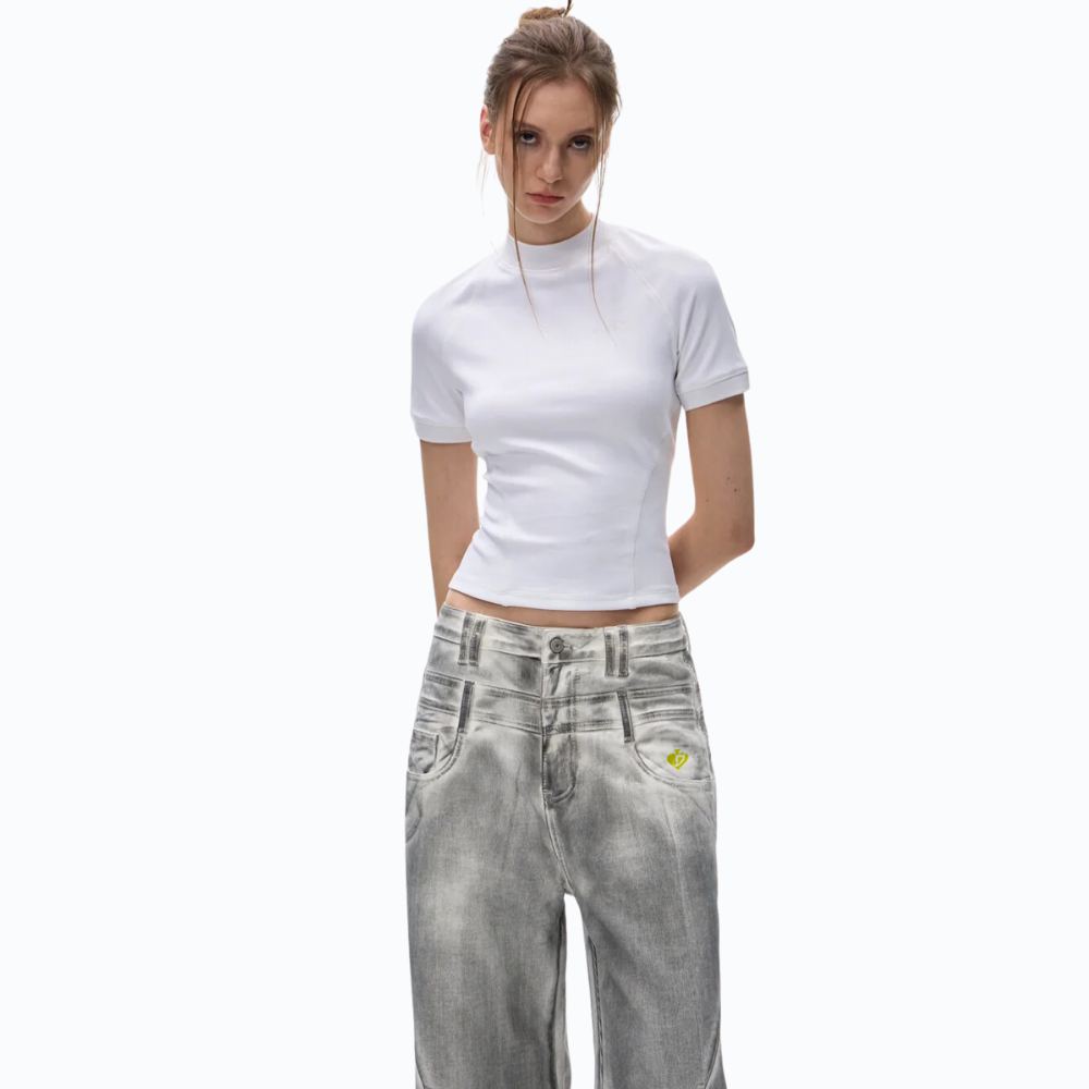 DF |Designer Pencil Stained Jeans