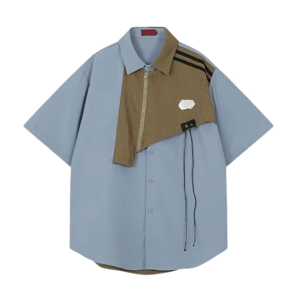Japanese Drawstring Collar Shirt