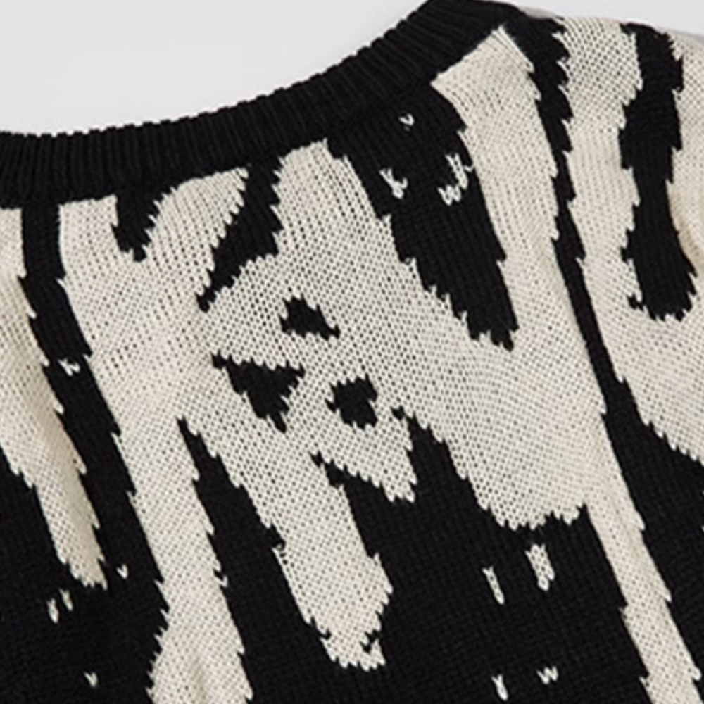 Graffiti Tassel Lettering Sweater