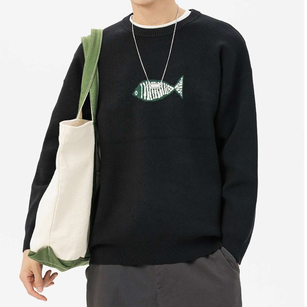 Simple Loose Fish Sweater