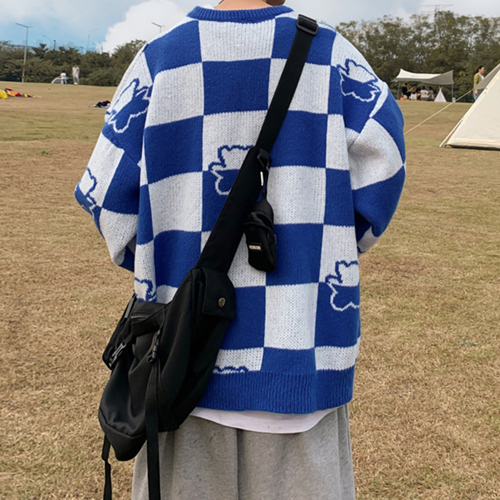 Checkerboard Bear Sweater