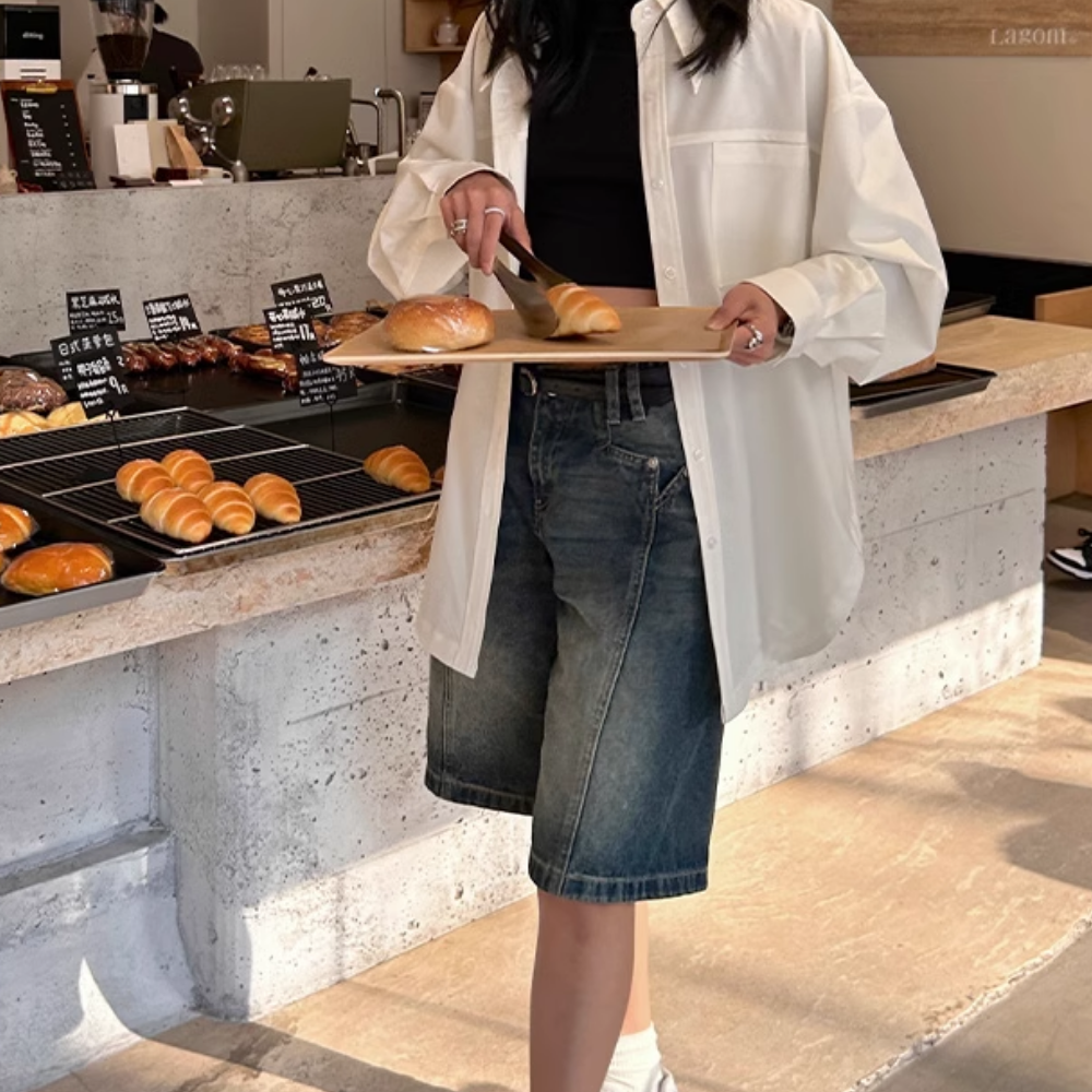 Women's Retro Distressed Jorts