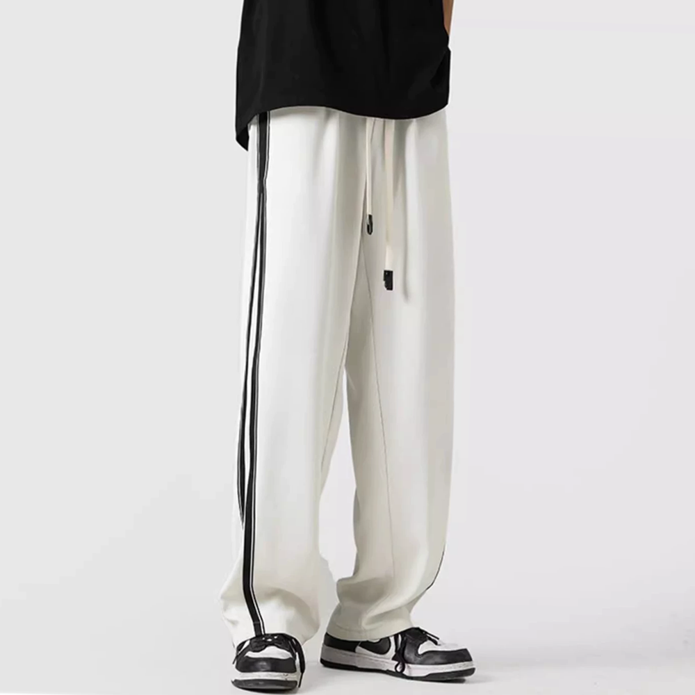 Casual Straight Side Stripes With Drapey Feel Sweatpants